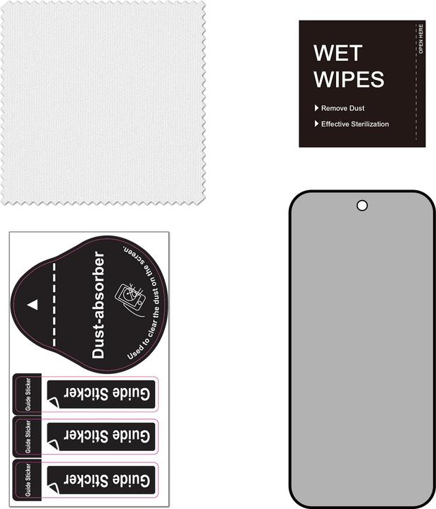 Produktbild FoneKit Privacy+ Full Cover tempered glass, Google Pixel 10A (Google Pixel 10a)