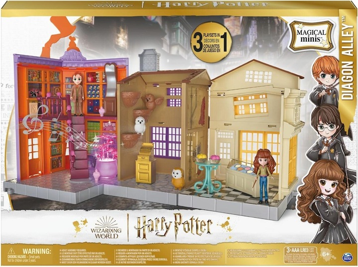 Produktbild Spin Master Wizarding World Harry Potter - Diagon Alley (Winkelgasse) Spielset mit Licht und Sound sowie 2