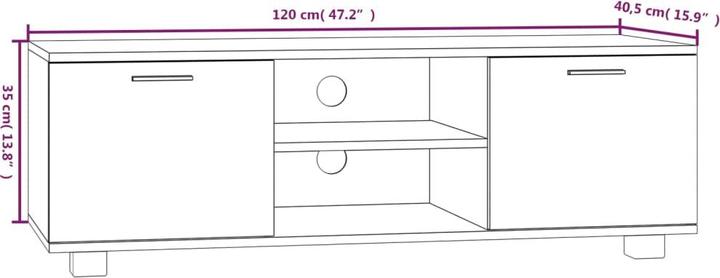 Image du produit VidaXL Brooks (120 x 40.5 x 35 cm)