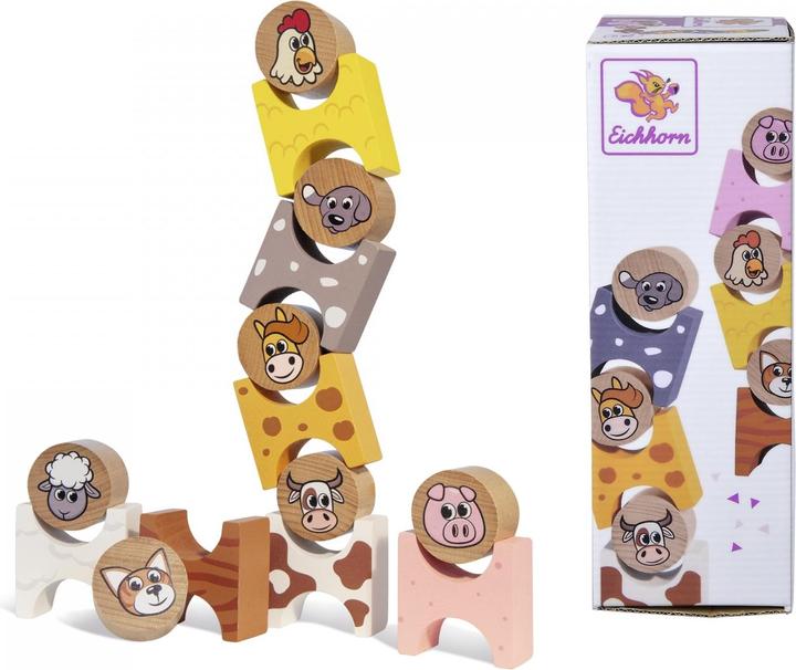 Actual product image Eichhorn Stacking game farm