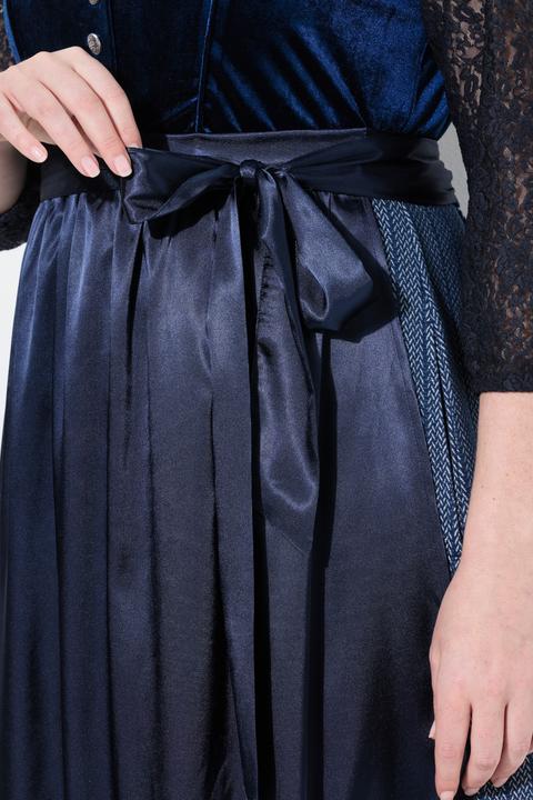 Produktbild Ulla Popken Dirndl, Stretch-Samt, Carré-Ausschnitt, ärmellos (54)