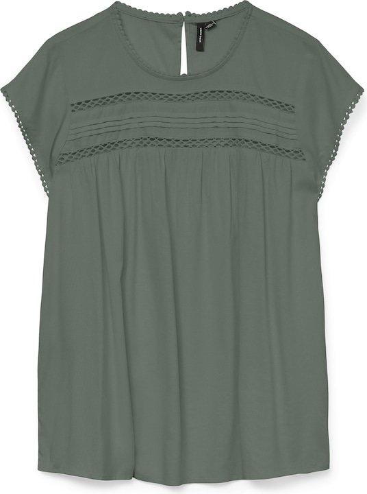 Vero Moda Spitze Oberteil mit kurzen Ärmeln