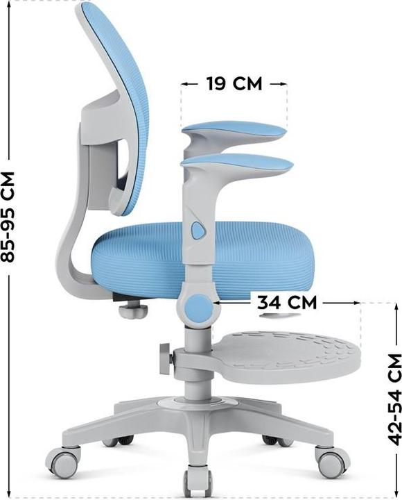 Produktbild MarkAdler Fotel obrotowy Junior 5.0 Blue