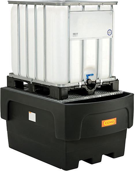 Actual product image Cemo PE sump tray for tank containers IBC/KTC (1100 l)