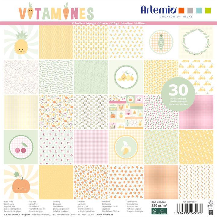 Artemio Scrapbook-Block "Vitamine" (150 g/m²)