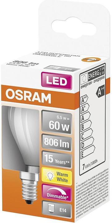 Image du produit Osram Superstar Classic P (E14, 6.50 W, 806 lm, 1 x, E)