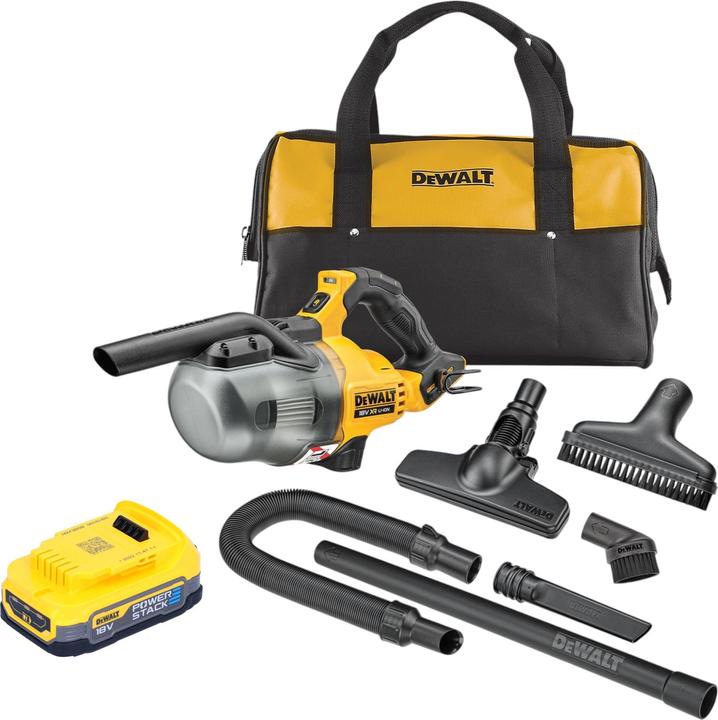 Produktbild DeWalt DCV 501 LN Akku Stabsauger 18 V 0,7 l Staubklasse L + 1x Powerstack Akku 1,7 Ah - ohne
