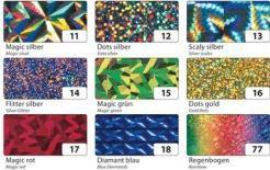 Image du produit Folia Film adhésif holographique, 400 mm x 5 m, arc-en-ciel