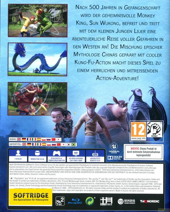 Produktbild THQ Monkey King: Hero is Back (PS4, Multilingual)