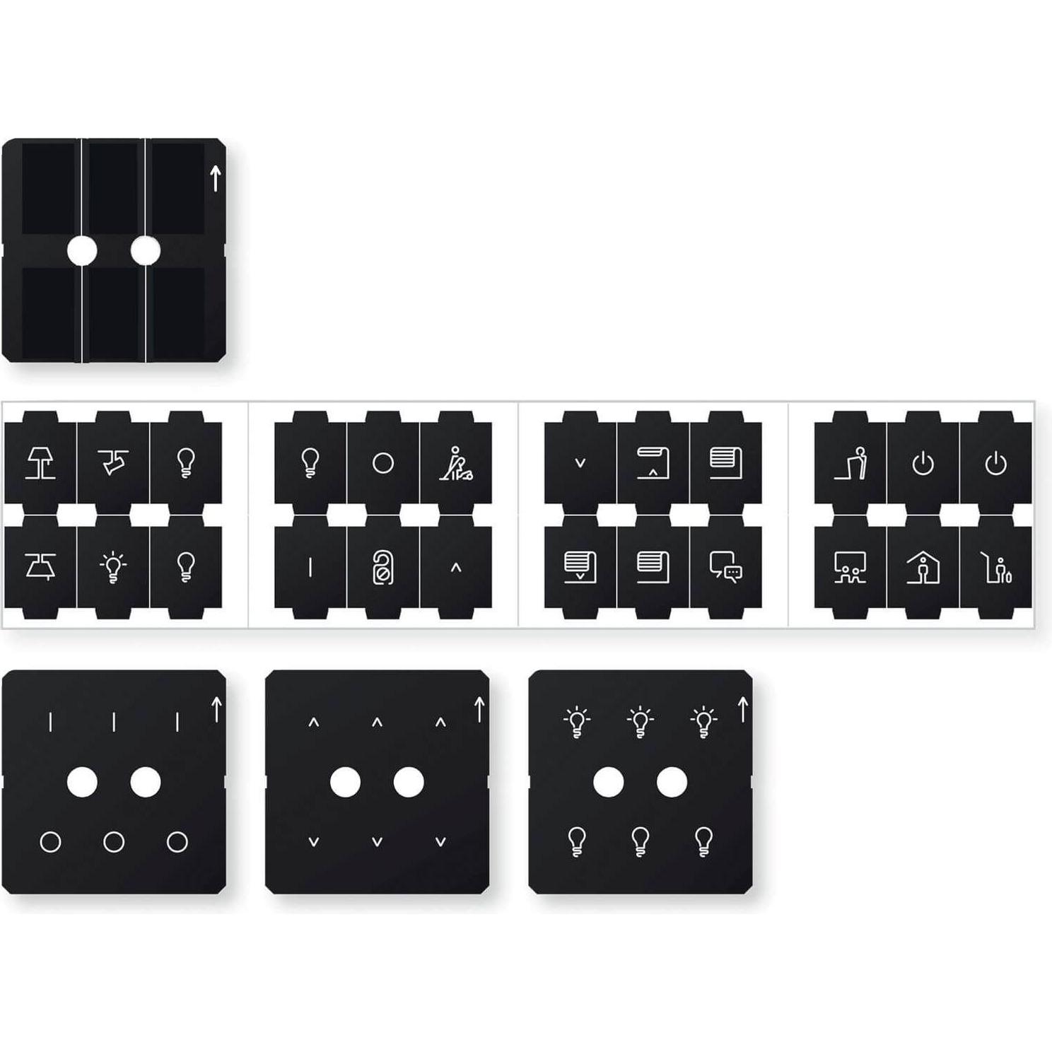 Merten, Zubehör Schalterprogramm, Folienset für KNX Tastsensor Pro, System MEG6270-0011