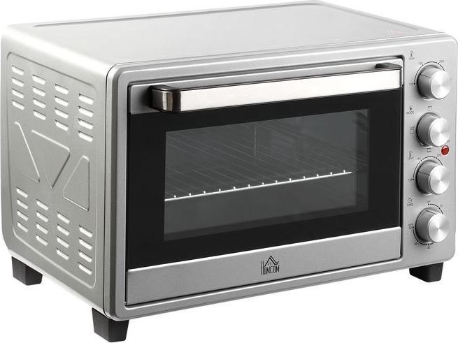 Image du produit Swisshandel24 Mini-four 32L 1600W Mini four électrique avec bac à scories Métal Inox Verre Argent