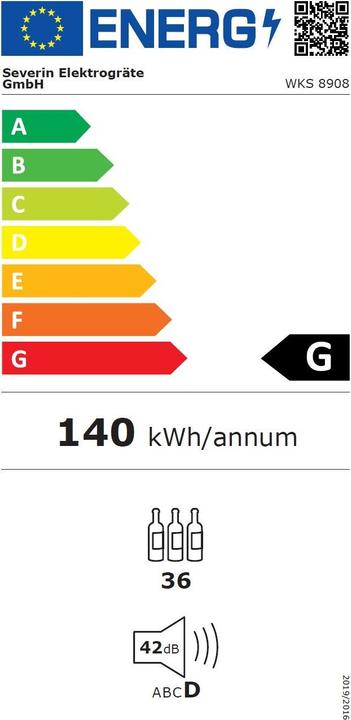 Label énergétique Severin WKS8908