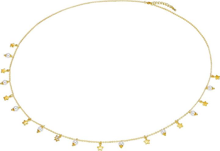 Actual product image Lulu & Jane Ladies Star Metal Alloy Shell Core Pearl Yellow Gold 80.0 cm Base Chain + 5.0 cm Extension - 29 (Metal alloy 100%, 80 - 85 cm)