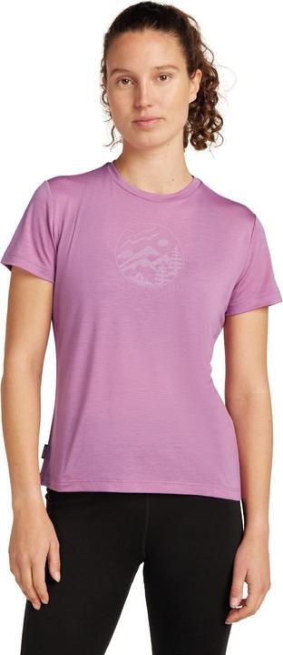 Actual product image Icebreaker Women Merino Blend Core SS Tee Camping Circle (XS)