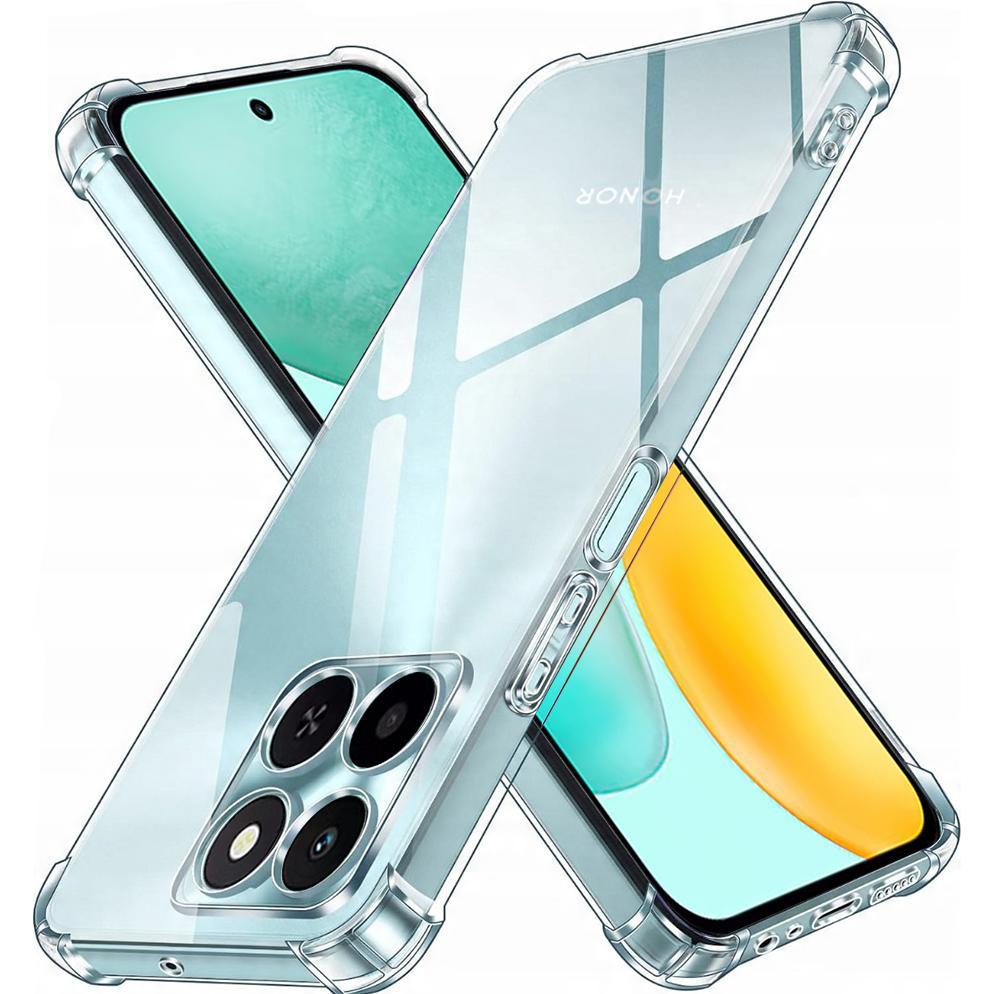 Techsuit - Shockproof Clear Silicone - Honor X6c - Clear (Honor X6), Cover smartphone, Trasparente