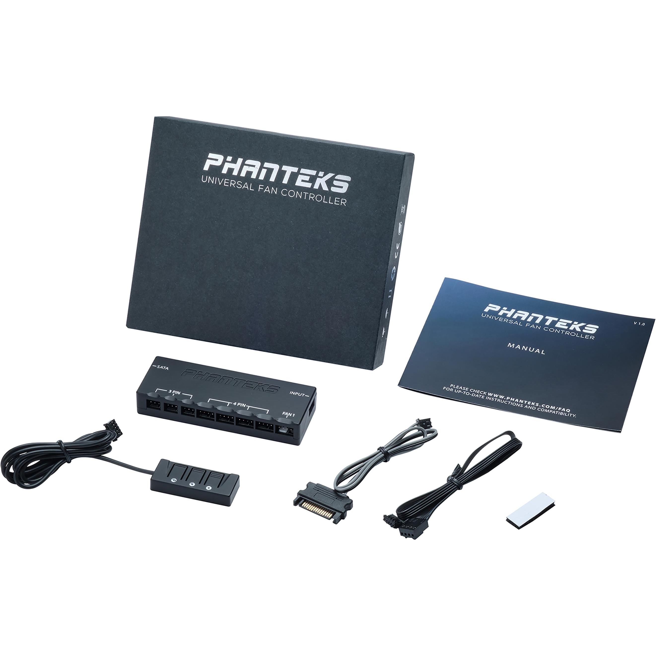 Thumbnail - Phanteks Universal PWM-Lüfter-Hub (8 Lüfter), Lüftersteuerung, Schwarz
