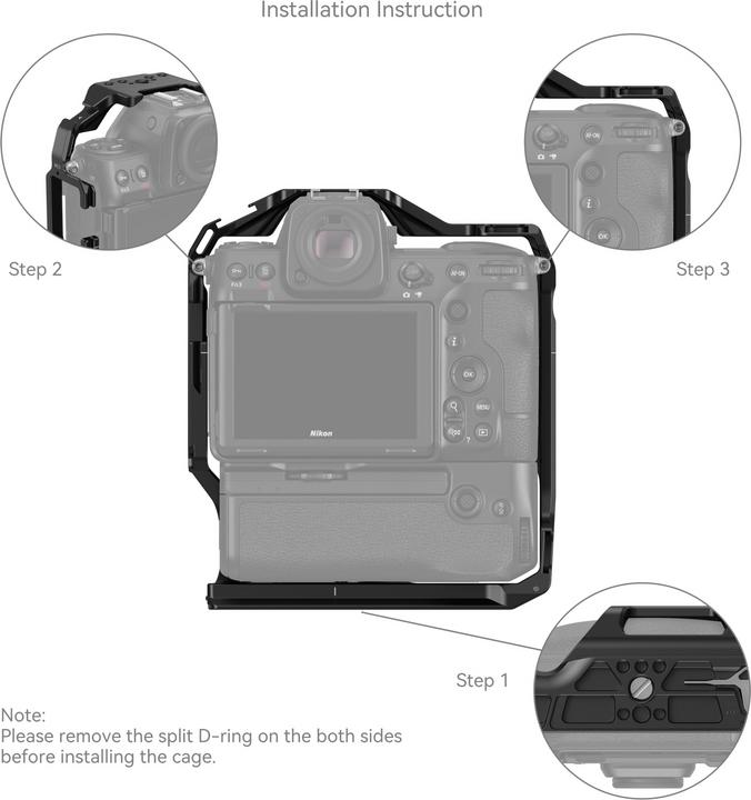 Actual product image SmallRig 3982 Cage for Nikon Z 8 with MB-N12 Battery Grip (Cage)