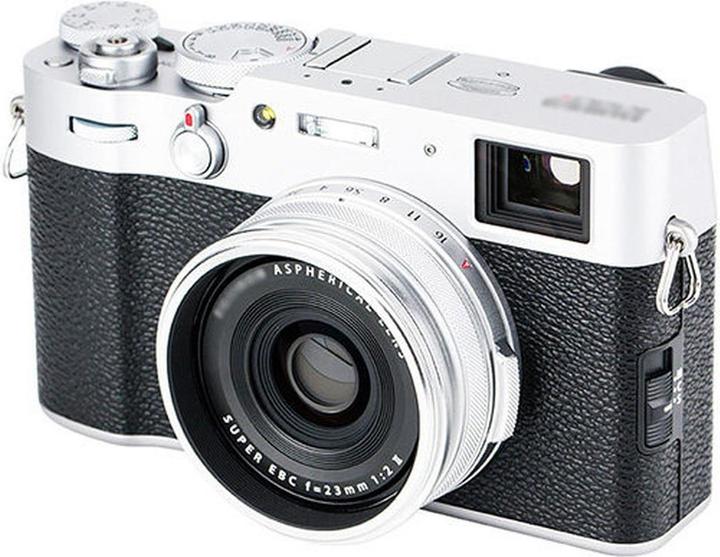 Actual product image JJC LH JX100VII Zonnekap Zilver (Fujifilm LH X100 lens hood en AR X100 adapter ring)