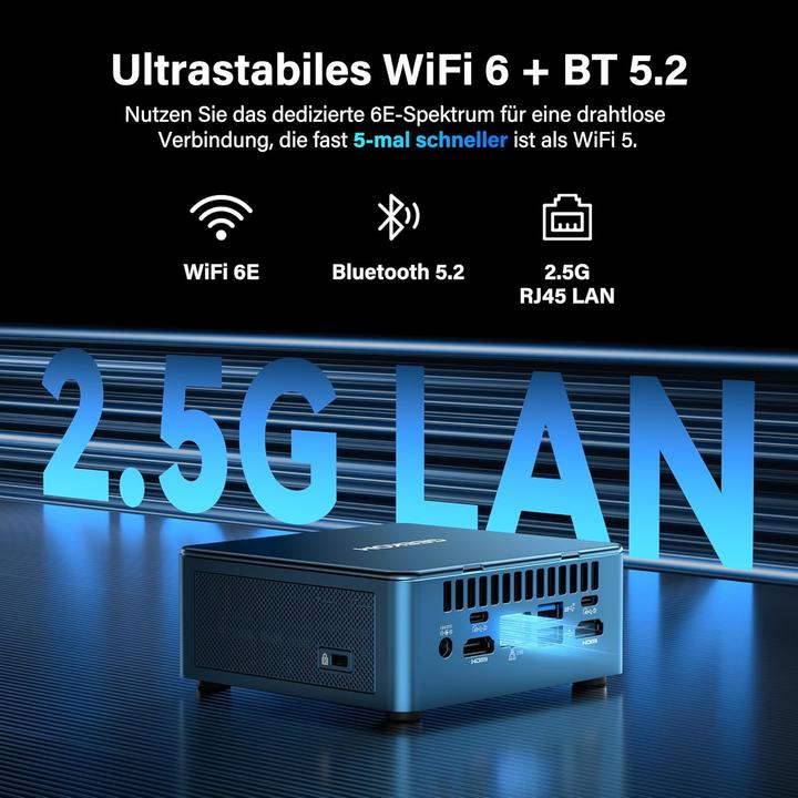 Produktbild Geekom Mini PC IT12 2025 Edition mit Intel i7-1280P (512 GB, 16 GB, Intel Core i5-12450H)