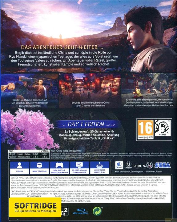 Immagine prodotto Deep Silver Shenmue III (PS4, Multilingue)