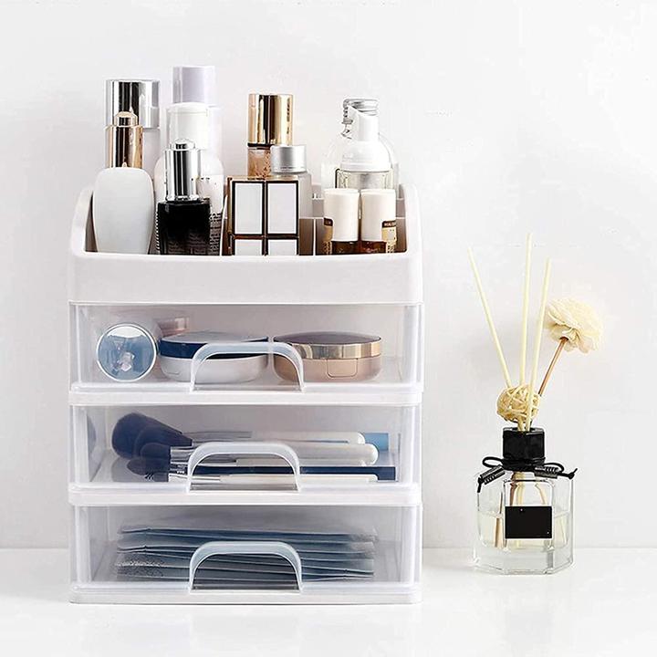 Immagine prodotto JTI Porta trucchi, 3 cassetti - Bianco