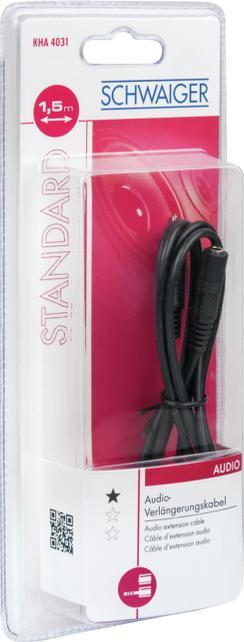 Image du produit Schwaiger Extension pour casque d'écoute (1.50 m, Jack 3,5 mm (AUX))