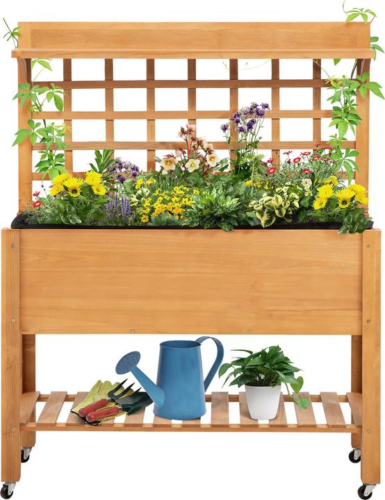 Produktbild Outsunny Gärtnertisch mit Rollen