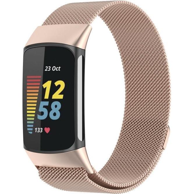 Cover-Discount Fitbit Charge 5 (Edelstahl, Fitbit Charge 5), Uhrenarmband, Beige