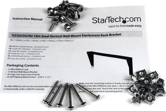 Produktbild StarTech 4u 19 Wall Mount Rack Bracket