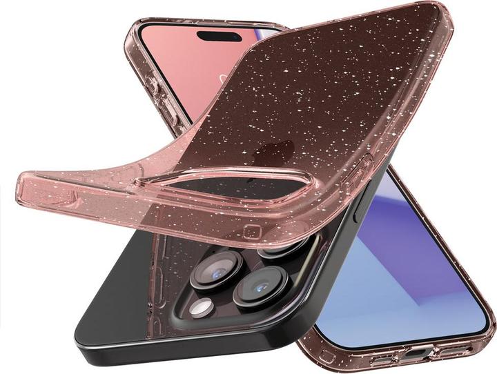 Produktbild Spigen Liquid Crystal Glitter, Rosenquarz – iPhone 15 Pro (Apple iPhone 15 Pro)