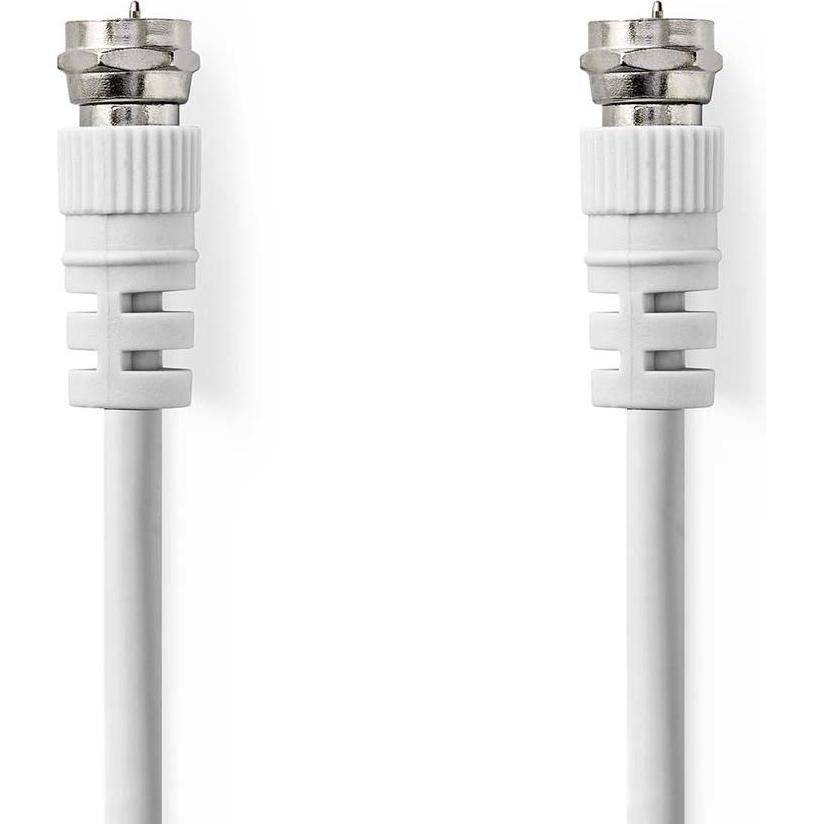 Thumbnail - Nedis Satelliten- und Antennenkabel F Stecker F Stecker Vernickelt 75 Ohm Doppelt geschirm (75 dB, Antennenkabel), Anten...