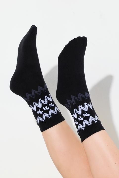 Produktbild Ulla Popken Socken, 2er-Pack, Norwegermuster (2er Pack, 50/56)