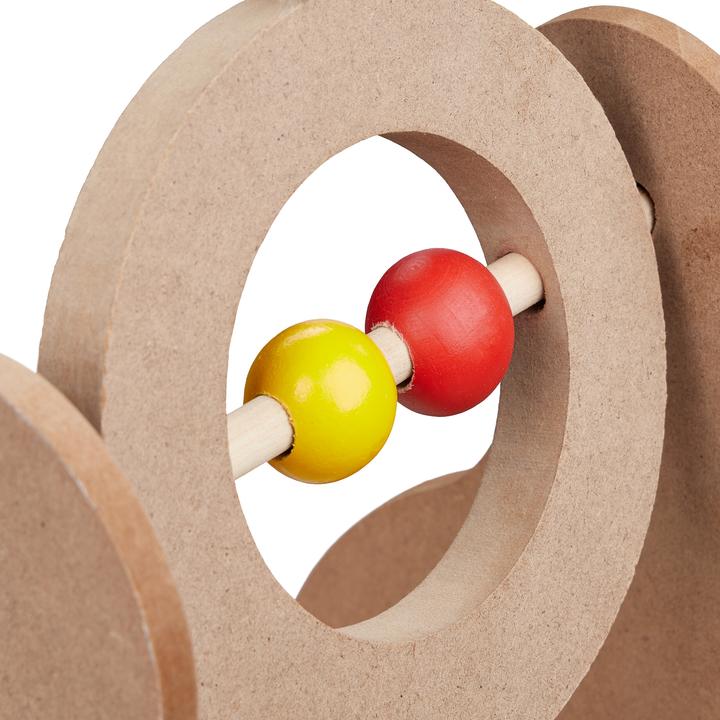Produktbild Relaxdays Kratzspielzeug (30 cm, Gelb, Rot, Natur, Hellbraun)