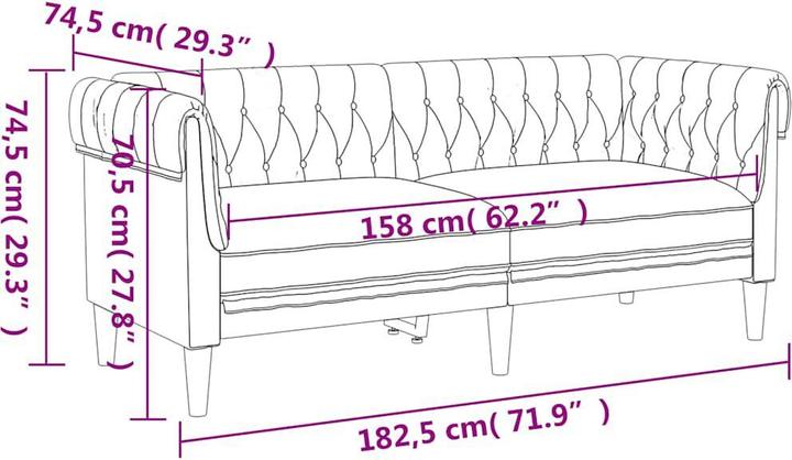 Immagine prodotto vidaXL 2-Sitzer-Sofa (2 posti)
