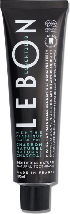 Image du produit Lebon Dentifrice Bio Menthe et Charbon (80 ml)