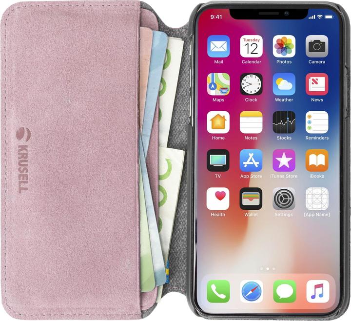 Productafbeelding Krusell Broby 4 Card SlimWallet Apple iPhone XS Max roze (Apple iPhone XS Max)