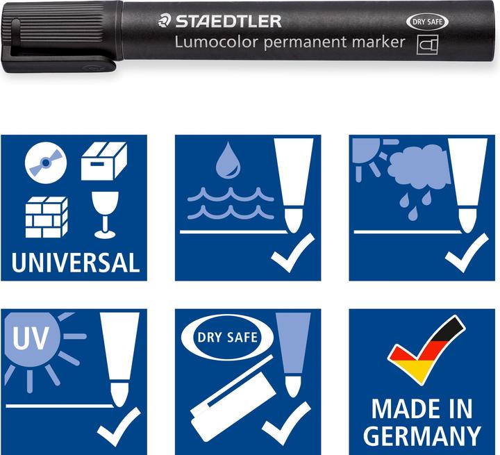 Produktbild Staedtler 352 Marker Lumocolor perm. 4St (4 x)