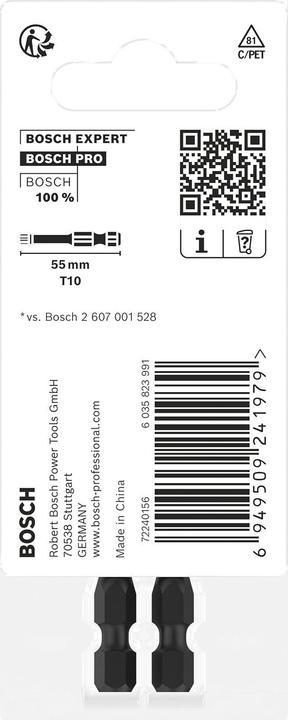 Actual product image Bosch Professional Zubehör PRO Torx Impact Bit (T10)