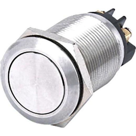 RS PRO Bouton-poussoir, Momentané, DPST, 5 A @ 250 V c.a., Pulsante + Interruttore, Argento