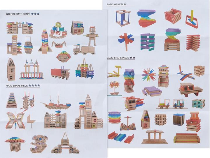 Image du produit Relaxdays Blocs de construction en bois