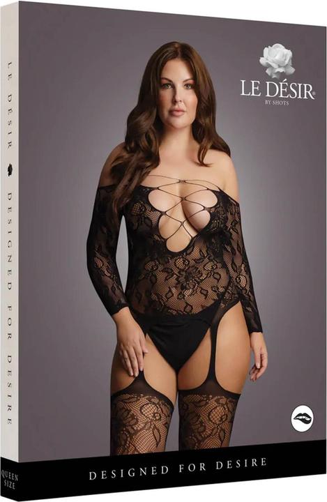 Produktbild Le Désir Criss Cross Neck Suspender Bodystocking (One Size)