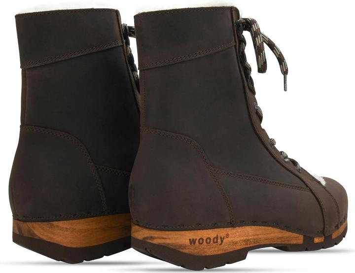 Actual product image Woody Flexible Willow Wood Sole Ankle Boot (39)