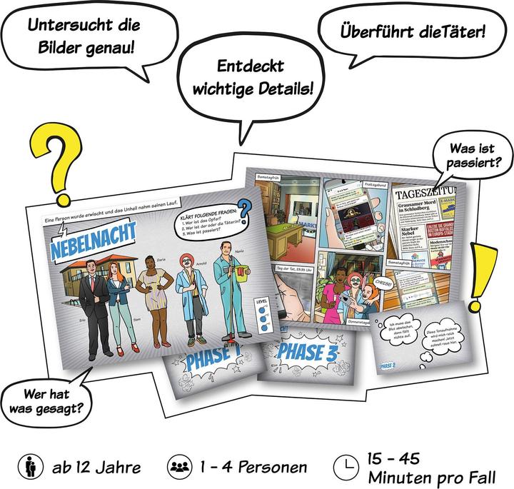 Actual product image Hidden Games Under suspicion: Of killers and cats - crime game (German, 1 - 4 Players)