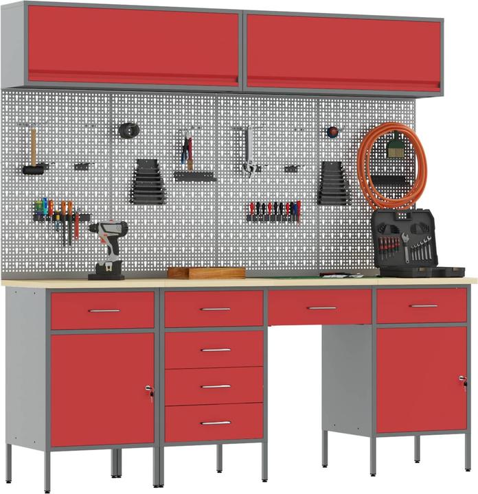 Produktbild vidaXL Werkstattschrank (55 cm, 200 cm)