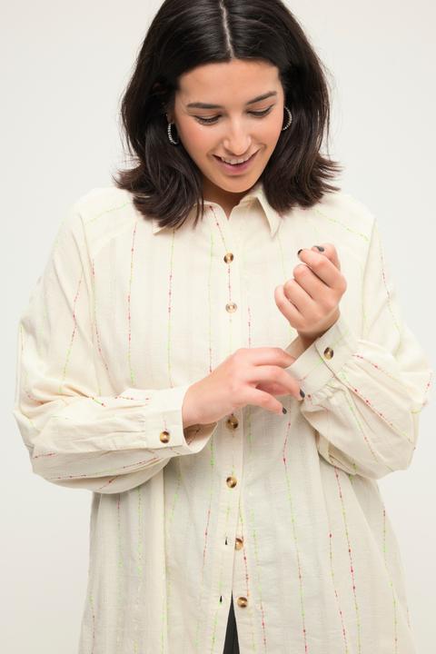 Produktbild Studio Untold Bluse, oversized, Color-Noppen, Hemdkragen, Langarm (50, 52)