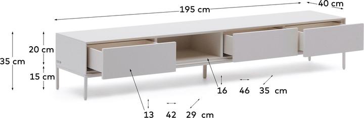 Produktbild Kave Home Vedrana (195 x 40 x 35 cm)