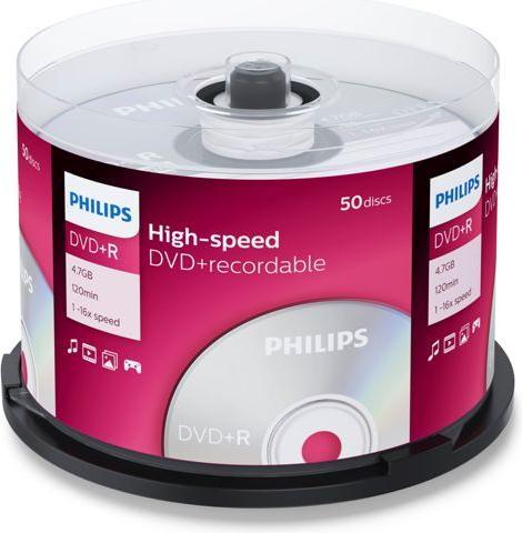 Produktbild Philips 1x50 DVD+R 4,7GB 16x SP (50x)