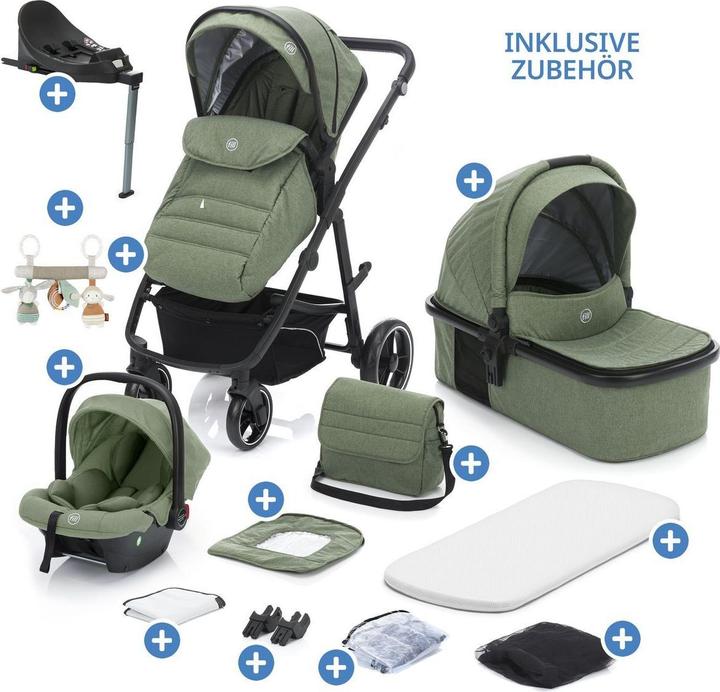 Produktbild Fillikid Kinderwagen 3 in 1 4-1 Kombi-Kinderwagen-Set Fill Jaguar mit (0 Monate - 4 Jahre)