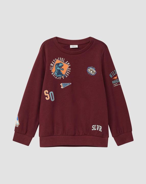 Produktbild s.Oliver Sweatshirt mit 3D-Prints und Stickerei-Details (92, 98)