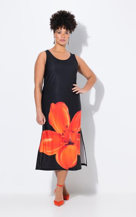 Immagine prodotto Miamoda Jersey-Midikleid, ärmellose A-Linie, Saumblüte (50)